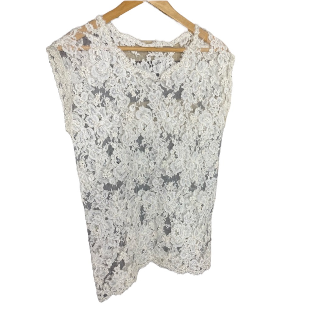 Lace beaded top